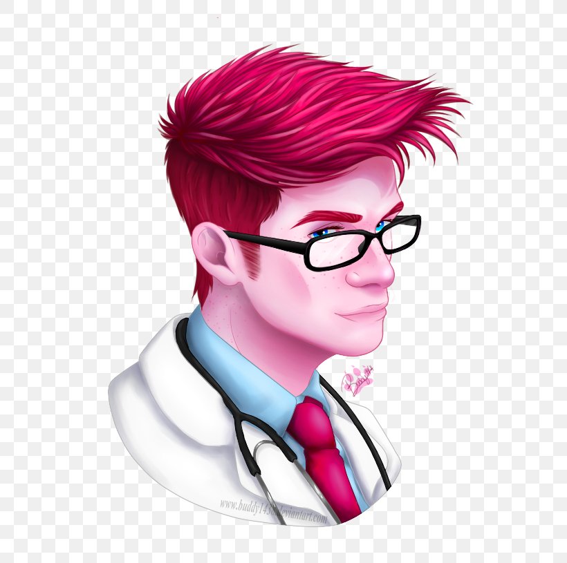 Sticker Glasses Drawing Clinic Brown Hair, PNG, 704x815px, Sticker, Brown Hair, Clinic, Cool, Drawing Download Free