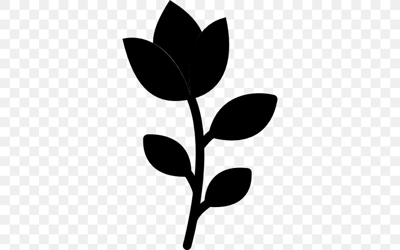 Clip Art Leaf Plant Stem Flower Plants, PNG, 512x512px, Leaf, Blackandwhite, Botany, Branch, Flower Download Free