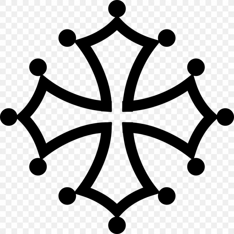 Occitania Moulin Du Roc Occitan Cross Catharism, PNG, 1024x1024px, Occitania, Artwork, Black And White, Body Jewelry, Cathar Yellow Cross Download Free