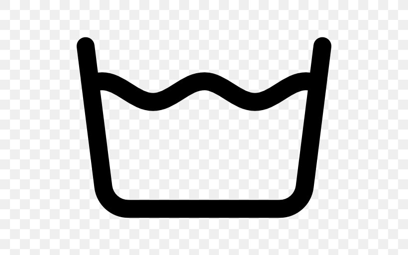 Washing Laundry Symbol Clip Art, PNG, 512x512px, Washing, Area, Black, Black And White, Cleaning Download Free