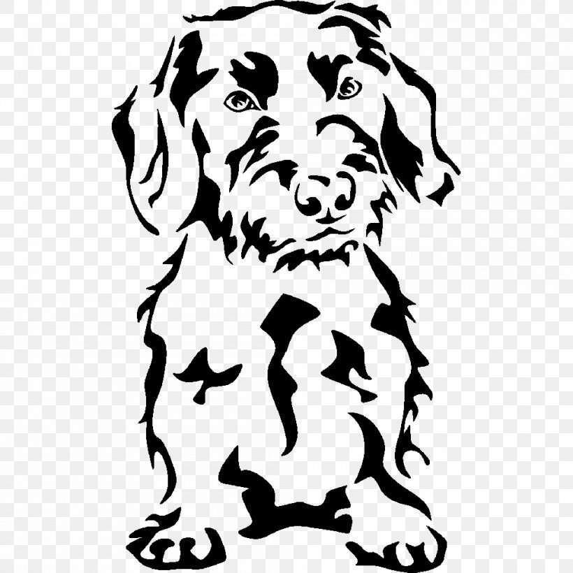 Dachshund Decal Sticker Teckel à Poil Dur West Highland White Terrier, PNG, 1000x1000px, Dachshund, Area, Art, Artwork, Black Download Free