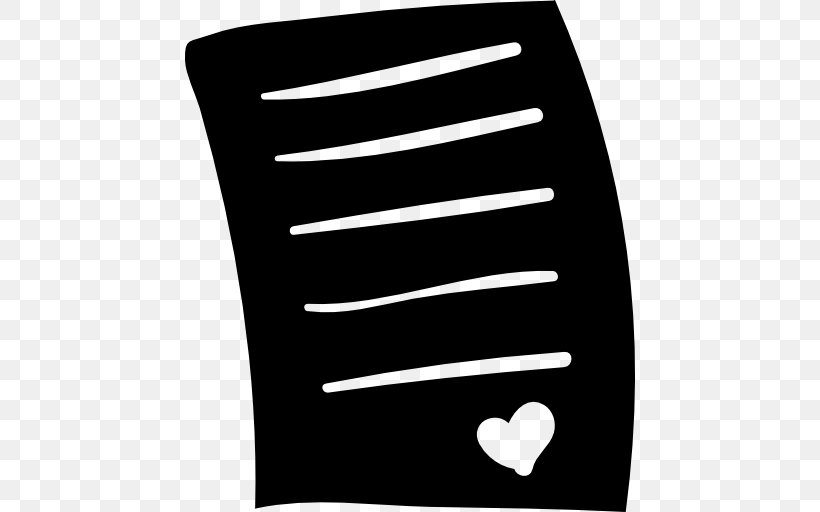 Love Letter, PNG, 512x512px, Love Letter, Black, Black And White, Heart, Letter Download Free