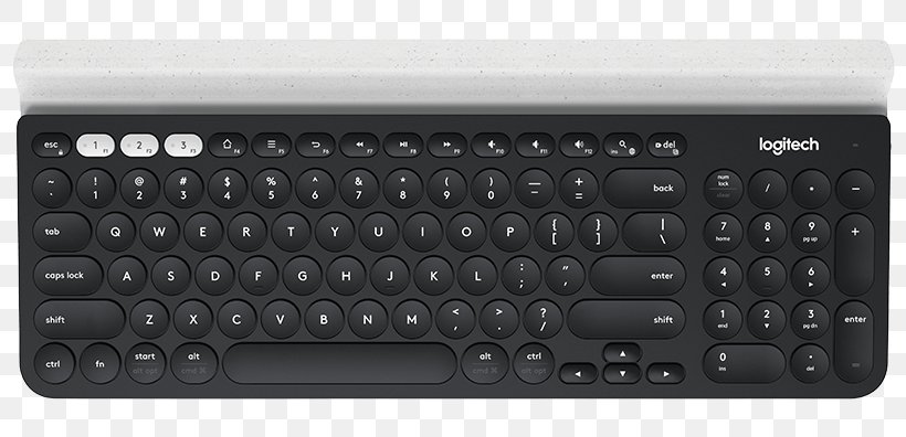 Computer Keyboard Wireless Keyboard Logitech K780 Multi-Device, PNG, 800x396px, Computer Keyboard, Bluetooth, Computer, Computer Component, Electronic Device Download Free