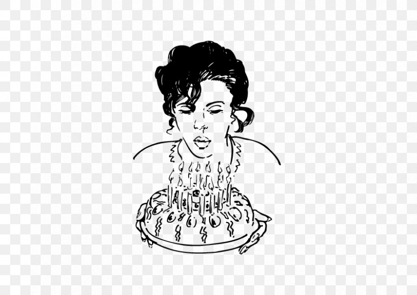 Black And White Birthday Cake, PNG, 842x595px, Black And White, Art, Artworks, Birthday, Birthday Cake Download Free