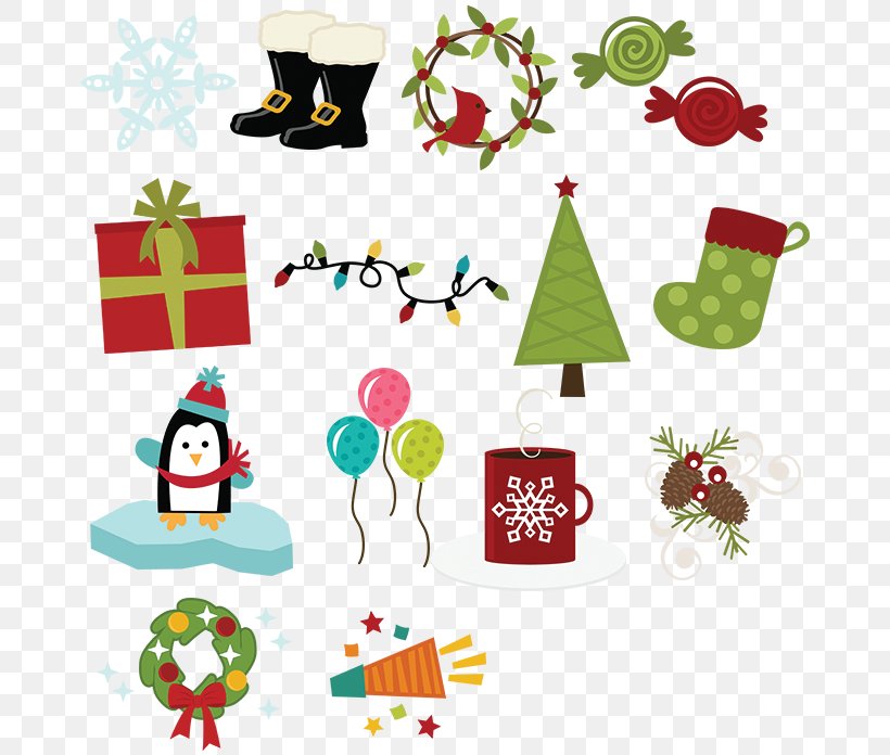 Christmas Tree Santa Claus Christmas Ornament Clip Art, PNG, 685x696px, Christmas Tree, Area, Artwork, Branch, Christmas Download Free