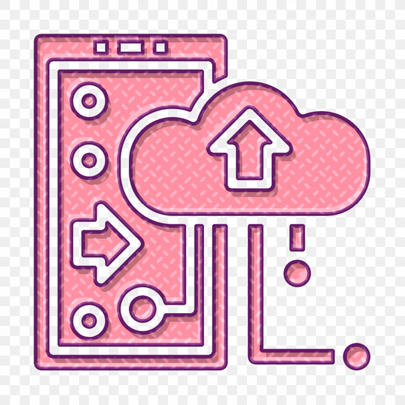 Cloud Storage Icon Mobile Interface Icon Ui Icon, PNG, 1090x1090px, Cloud Storage Icon, Line, Mobile Interface Icon, Pink, Text Download Free