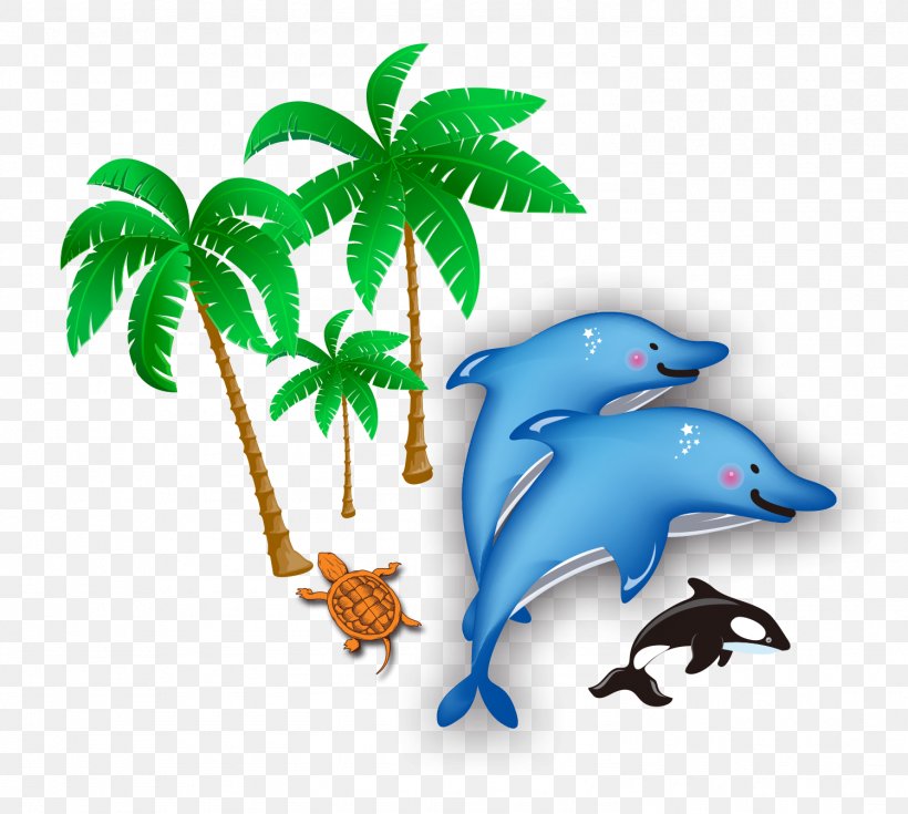Dolphin Beach Sea Clip Art, PNG, 1499x1344px, Dolphin, Beach, Coast, Fauna, Leaf Download Free