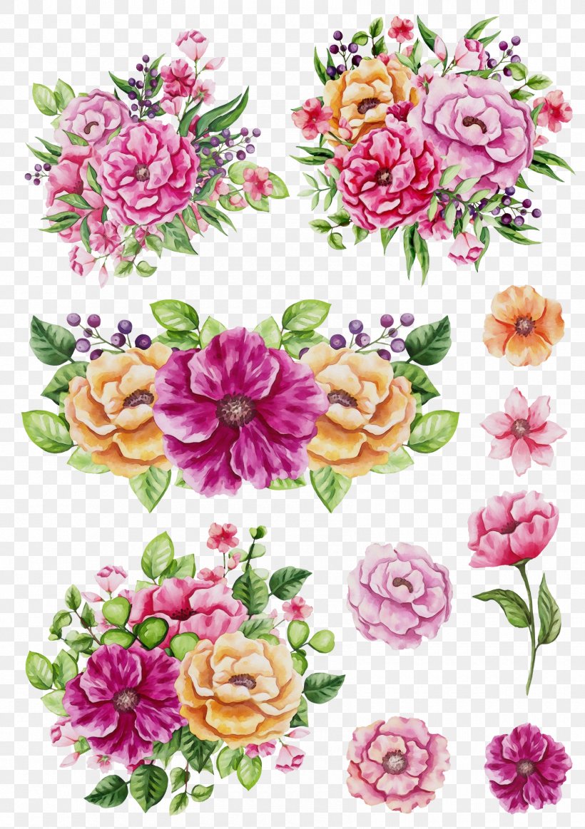 Garden Roses, PNG, 1700x2412px, Watercolor, Cut Flowers, Flower, Garden Roses, Paint Download Free