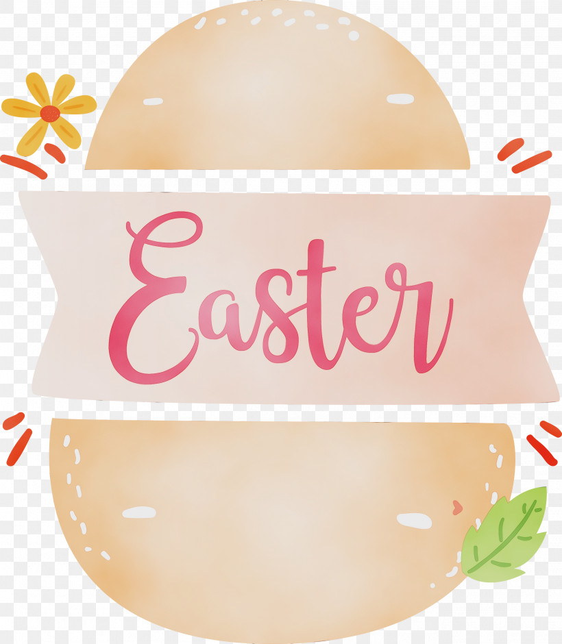 Pink Peach Beige Logo, PNG, 2616x3000px, Easter Day, Beige, Easter Sunday, Happy Easter, Logo Download Free