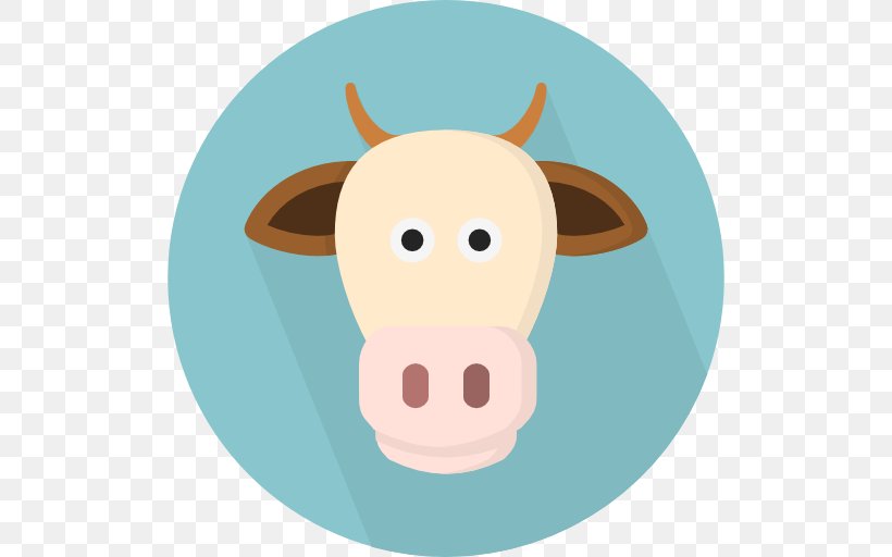 Cattle Icon, PNG, 512x512px, Cattle, Agriculture, Cartoon, Dairy Cattle, Dairy Farming Download Free