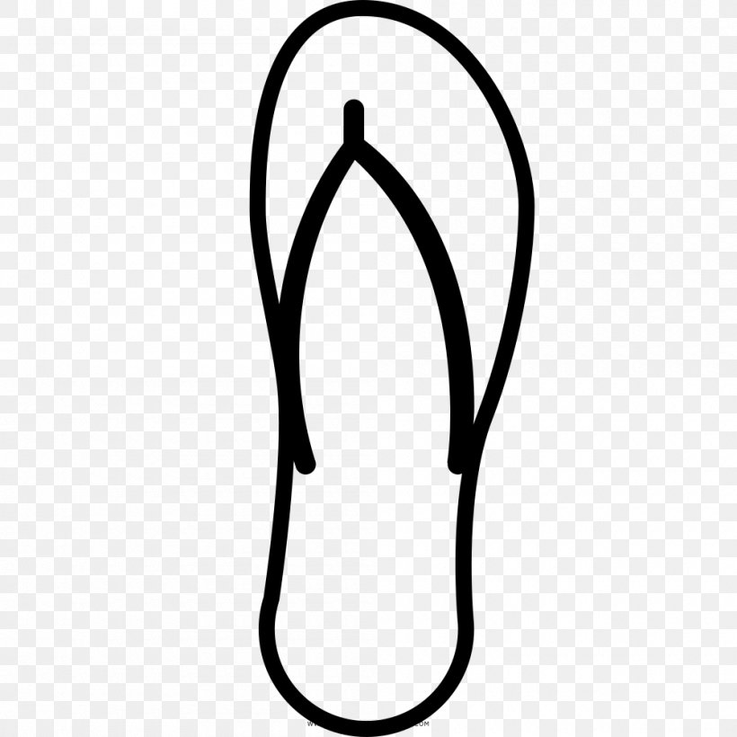 Coloring Book Shoe Drawing Sandal Flip-flops, PNG, 1000x1000px, Coloring Book, Area, Ausmalbild, Black, Black And White Download Free