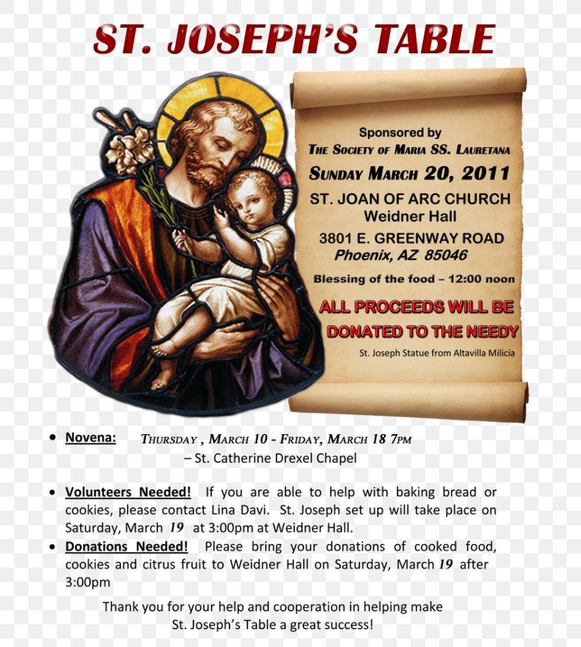 Giuseppe Name Day Saint Husband Jaculatórias Clip Art, PNG, 715x912px, Saint, Advertising, Christmas, Friendship, Holy Card Download Free