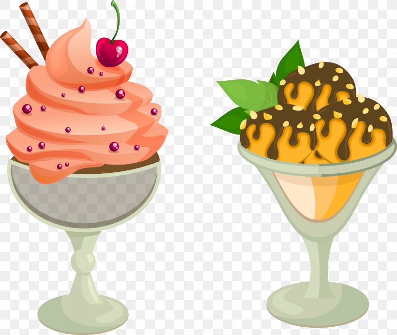 Ice Cream Cone Milkshake Sundae, PNG, 2302x1943px, Ice Cream, Cocktail Garnish, Cream, Dairy Product, Dessert Download Free