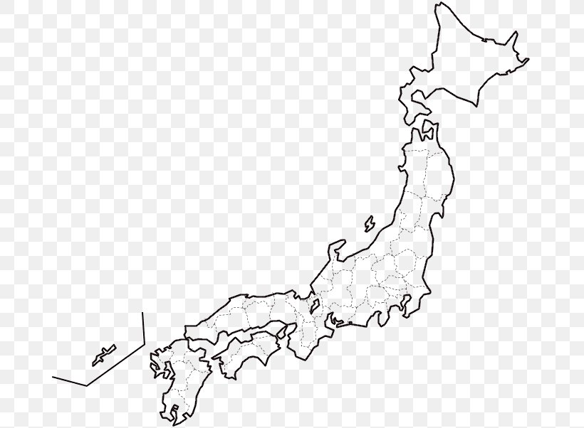 Japanese Archipelago Japanese Maps, PNG, 673x602px, Japan, Area, Black And White, Blank Map, Diagram Download Free