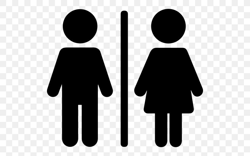 Public Toilet Flush Toilet Gender Symbol, PNG, 512x512px, Public Toilet, Bathroom, Black, Black And White, Brand Download Free
