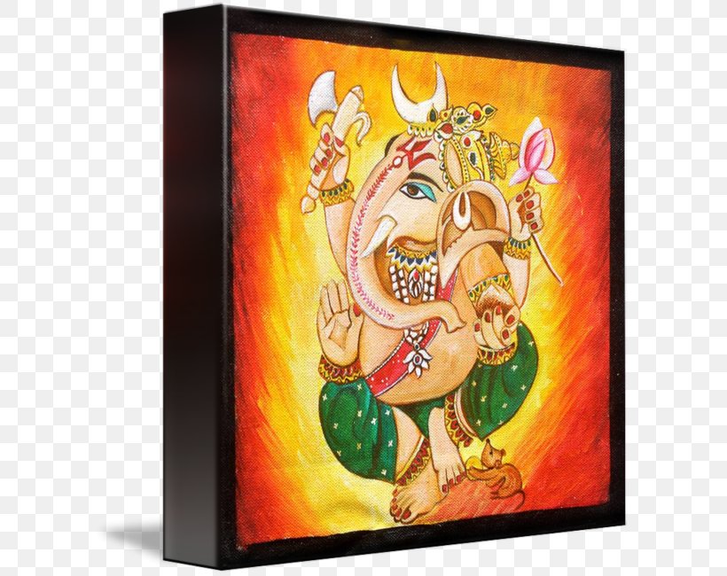 Ganesha Painting Artist Work Of Art, PNG, 606x650px, Ganesha, Acrylic Paint, Art, Art Museum, Artist Download Free