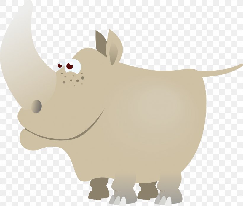 Rhinoceros 3D Sticker Clip Art, PNG, 2349x1991px, Rhinoceros, Carnivoran, Cartoon, Cattle Like Mammal, Clip Art Download Free
