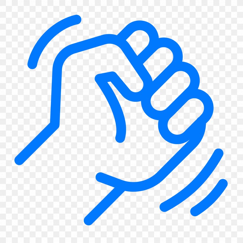Symbol Raised Fist, PNG, 1600x1600px, Symbol, Area, Blue, Electric Blue, Finger Download Free