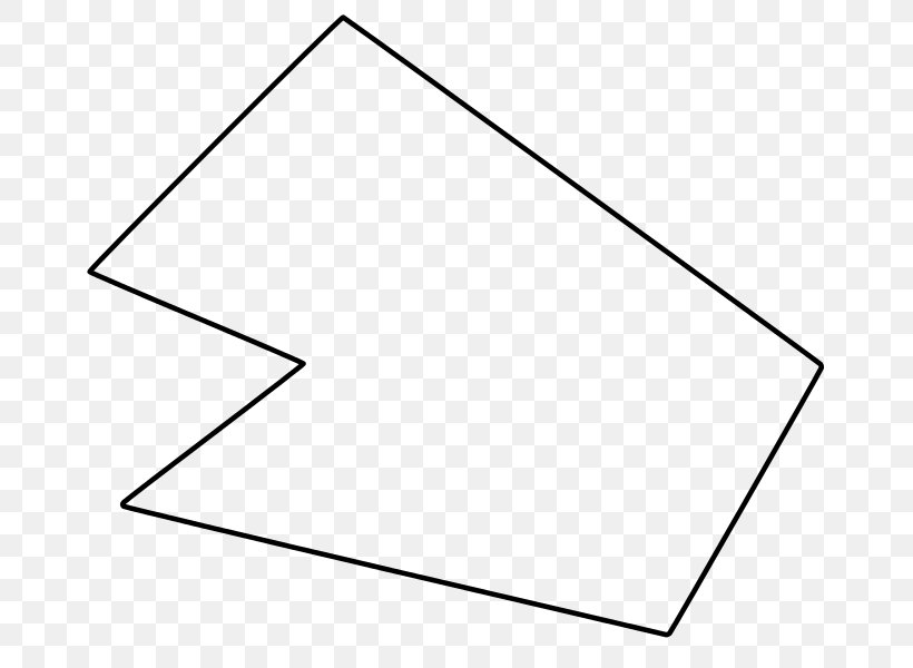 Polygon Triangle Area Rectangle Square, PNG, 677x600px, Polygon, Area, Black, Black And White, Concave Polygon Download Free