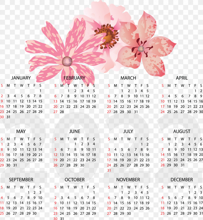 Calendar Flower Meter, PNG, 2622x2852px, Calendar, Flower, Meter ...