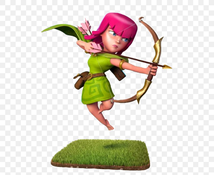 Clash Of Clans Clash Royale Archer Video Game, PNG, 546x670px, Clash Of Clans, Action Toy Figures, Android, Archer, Barbarian Download Free