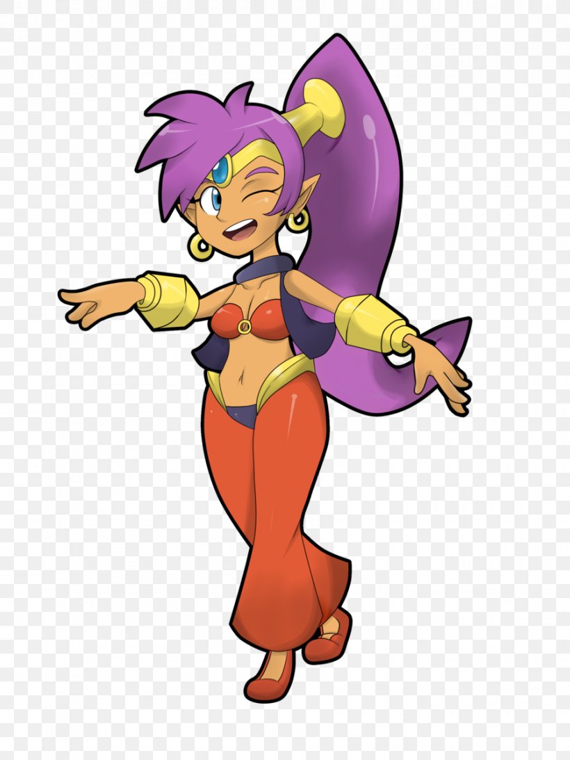 Shantae: Half-Genie Hero Shantae And The Pirate's Curse WayForward Technologies Video Games Drawing, PNG, 900x1200px, Watercolor, Cartoon, Flower, Frame, Heart Download Free
