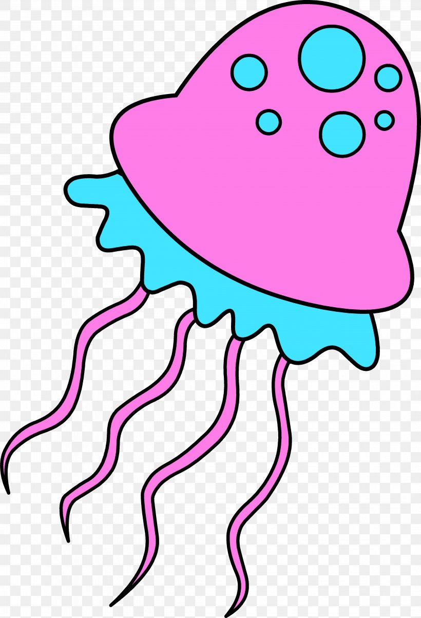 Blue Jellyfish Ocean Clip Art Png 4224x6197px Watercolor Cartoon Flower Frame Heart Download Free