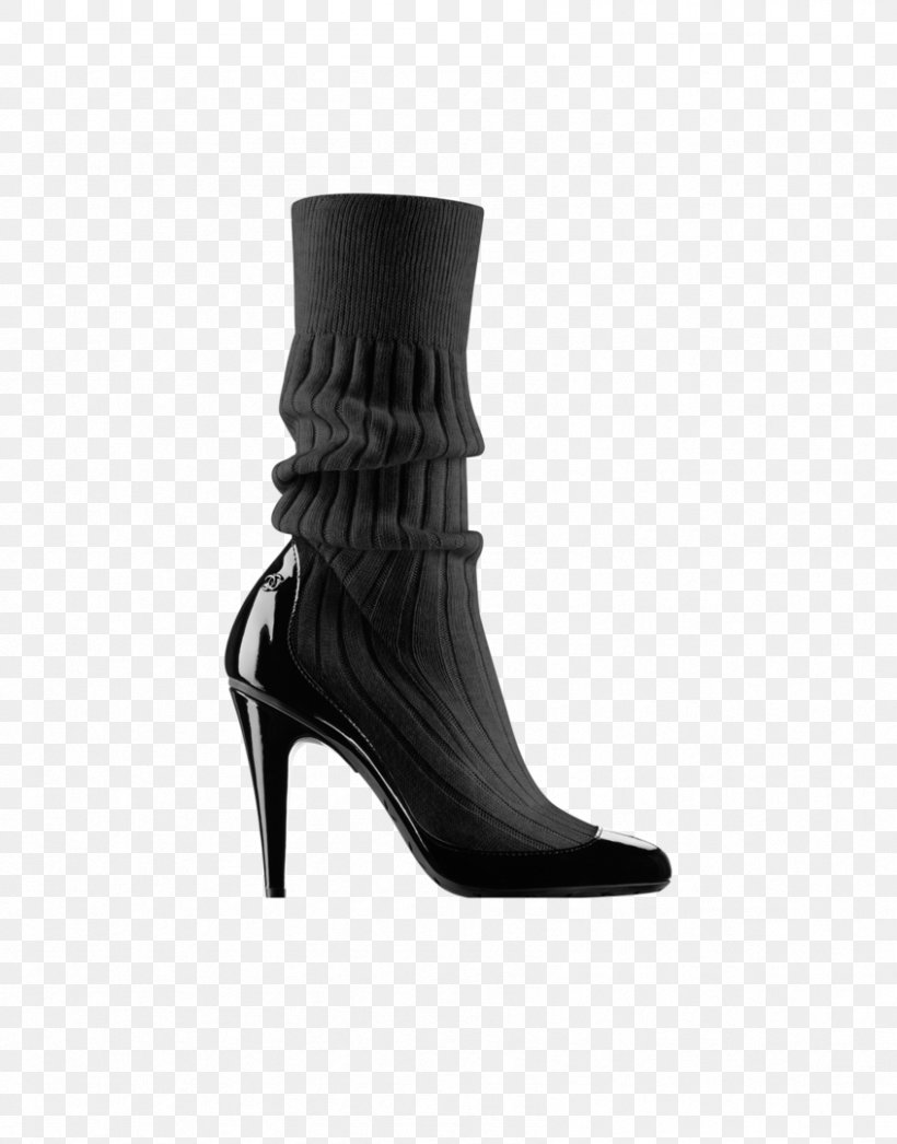 Boot Chanel High-heeled Shoe Sock, PNG, 846x1080px, Boot, Black, Black M, Chanel, Footwear Download Free