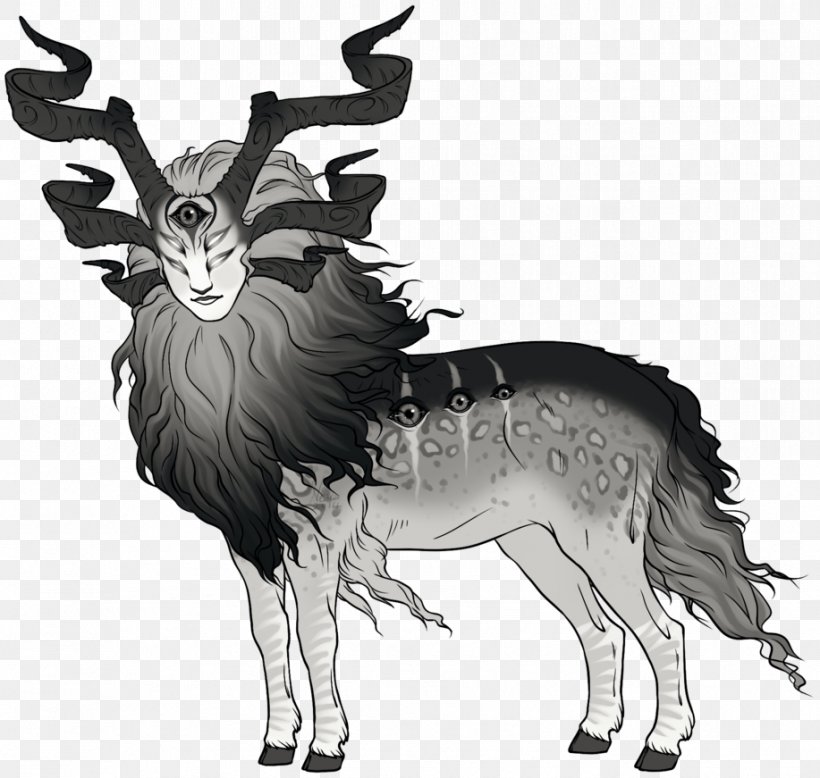 Cattle Drawing Antelope Art Reindeer, PNG, 917x871px, Cattle, Antelope, Antler, Art, Black And White Download Free