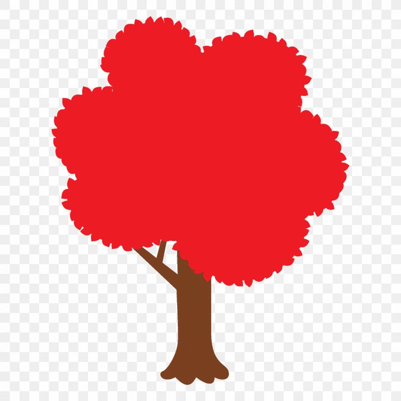 Red Clip Art Tree Heart Plant, PNG, 1200x1200px, Red, Heart, Plant, Tree Download Free