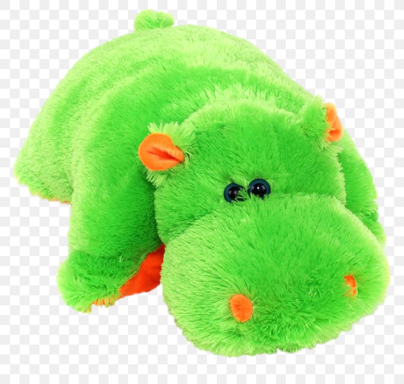 Stuffed Animals & Cuddly Toys Hippopotamus Sleep Pillow Plush, PNG, 780x780px, Stuffed Animals Cuddly Toys, Biological Process, Grass, Green, Hippopotamus Download Free
