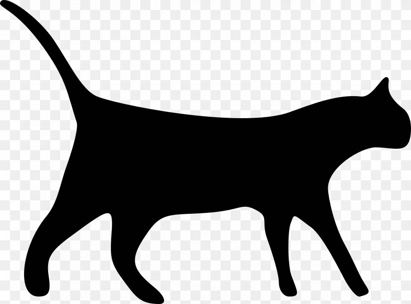 Black Cat Clip Art, PNG, 2555x1893px, Cat, Bicolor Cat, Black, Black And White, Black Cat Download Free