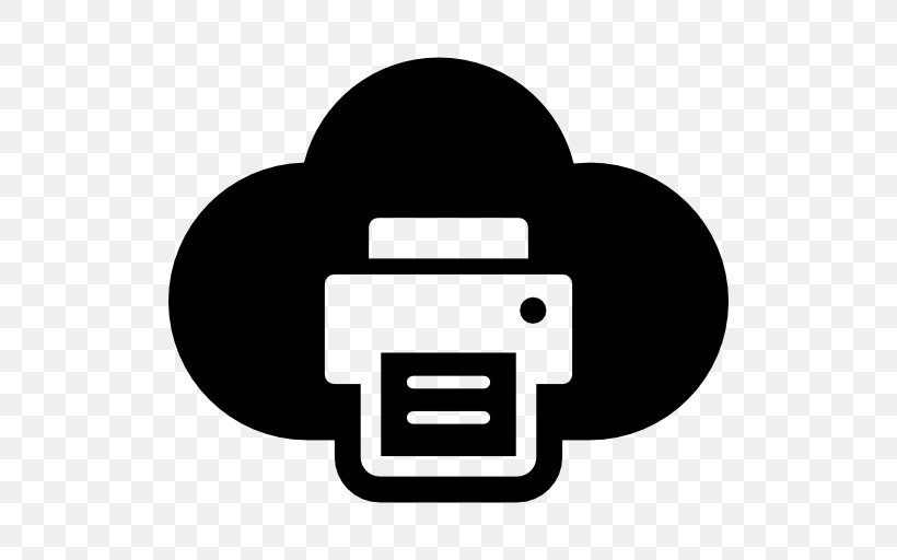 Computer Software Cloud Storage Printing Cloud Computing, PNG, 512x512px, Computer Software, Black And White, Brand, Cloud Computing, Cloud Storage Download Free