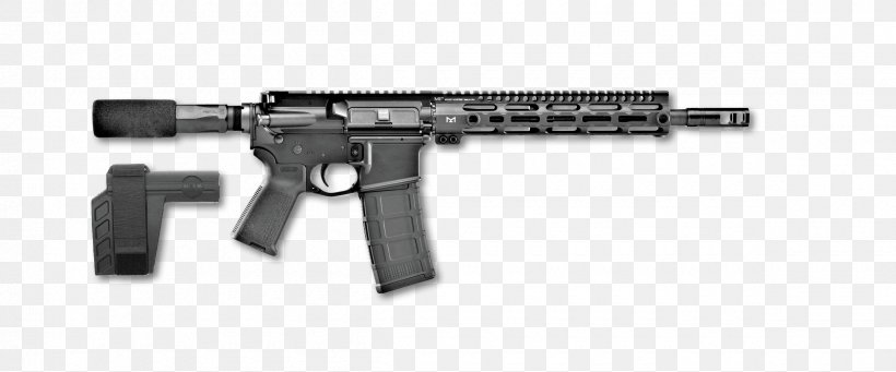 FN Herstal Firearm Pistol FN BRG-15 .300 AAC Blackout, PNG, 2400x1000px, Watercolor, Cartoon, Flower, Frame, Heart Download Free