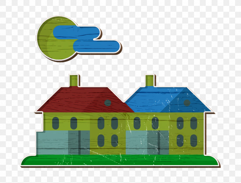 Landscapes Flat Color Icon Rural Icon Village Icon, PNG, 1238x940px, Rural Icon, Architecture, Drawing, Logo, Sculpture Download Free