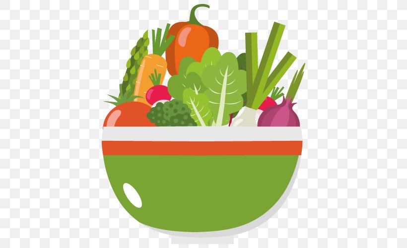 Salad Vector Graphics Vegetable Food Clip Art, PNG, 500x500px, Salad, Acorn Squash, Bowl, Cooking, Diet Food Download Free