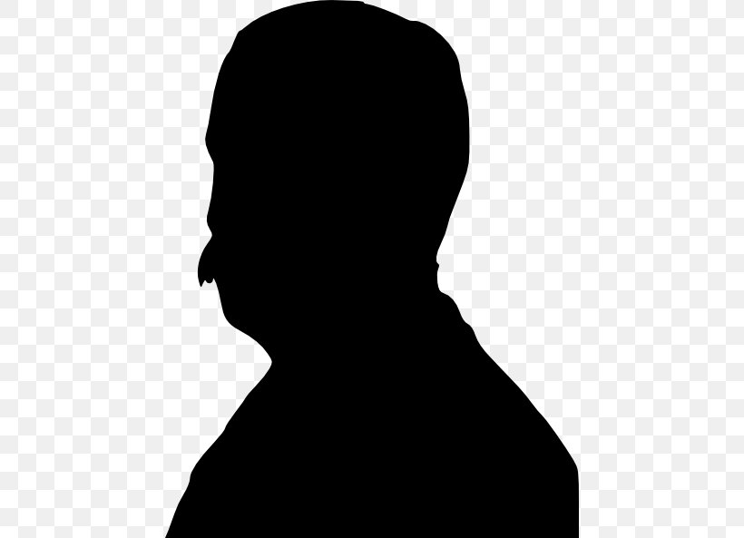 Silhouette Moustache Clip Art, PNG, 456x593px, Silhouette, Beard, Black, Black And White, Drawing Download Free