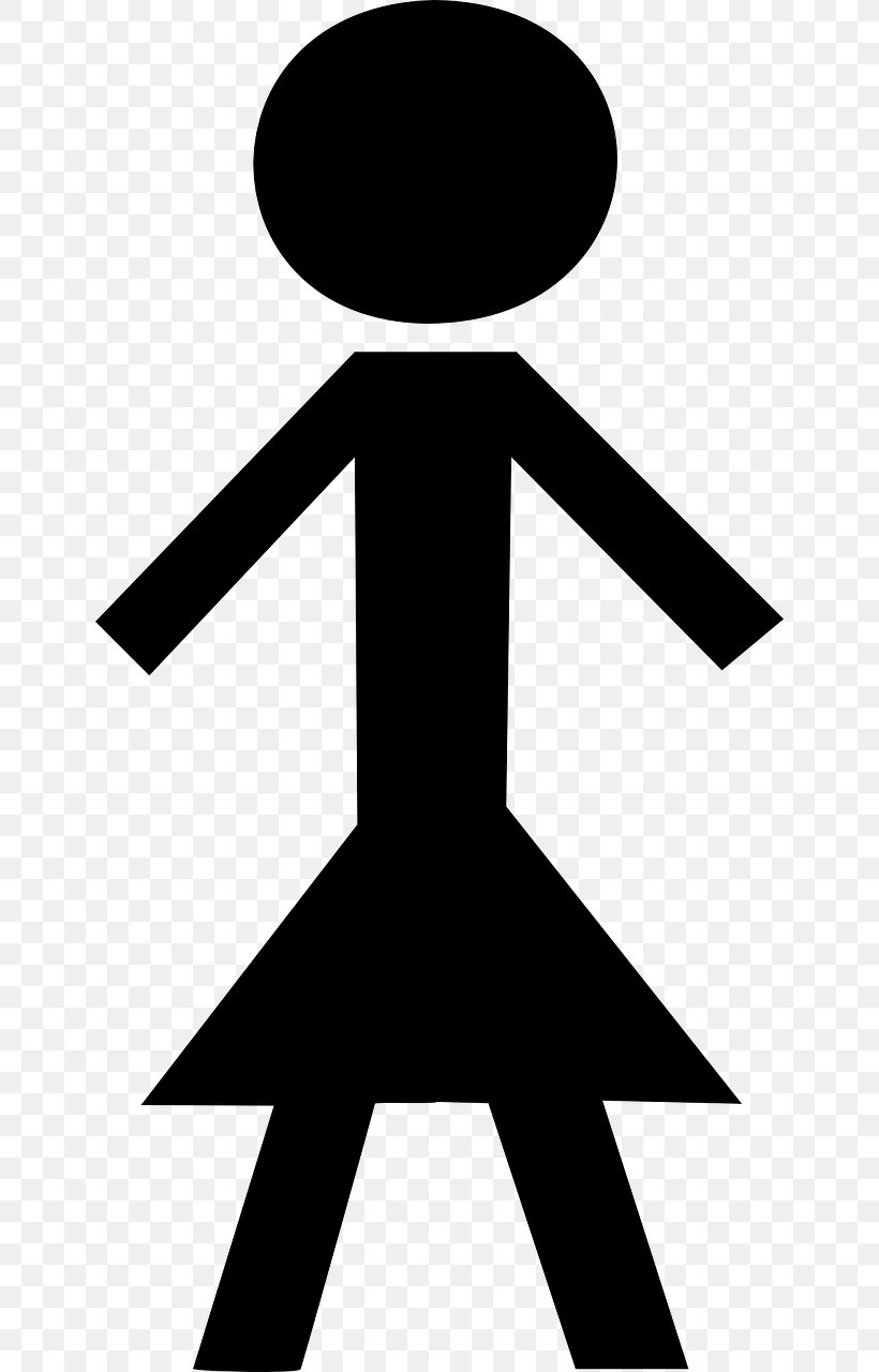Stick Figure Woman Clip Art, PNG, 642x1280px, Stick Figure, Black And White, Drawing, Female, Male Download Free