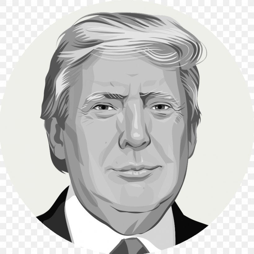 United States Donald Trump Presidential Campaign, 2016 Make America Great Again The Washington Post, PNG, 894x894px, United States, Black And White, Chin, Donald Trump, Drawing Download Free