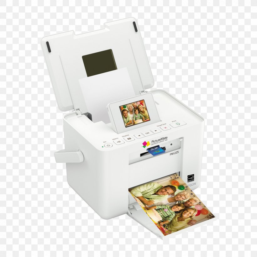 Compact Photo Printer Inkjet Printing Epson PictureMate Charm PM 225, PNG, 1200x1200px, Printer, Color Printing, Compact Photo Printer, Continuous Ink System, Electronic Device Download Free