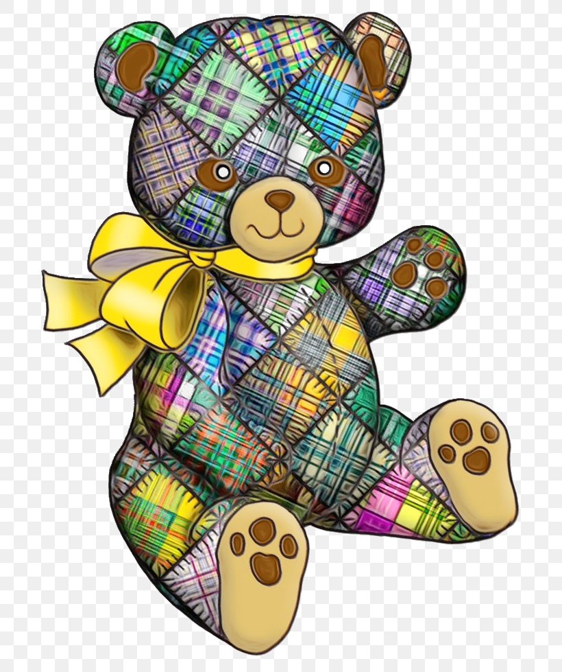 Teddy Bear, PNG, 726x979px, Watercolor, Bear, Paint, Stuffed Toy, Teddy Bear Download Free