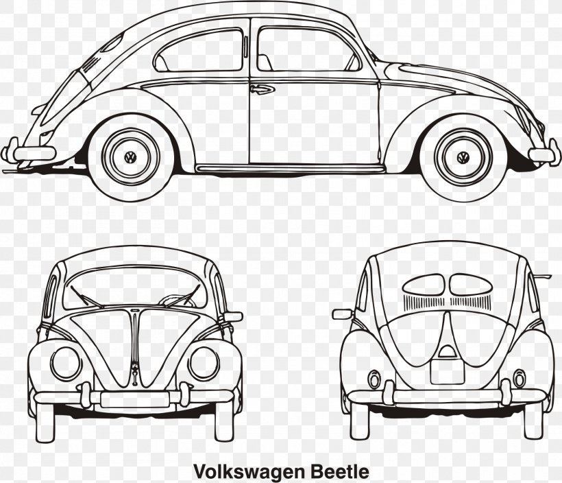 Volkswagen Beetle Volkswagen Karmann Ghia Car Volkswagen Golf, PNG, 1617x1390px, Volkswagen Beetle, Auto Part, Automotive Design, Automotive Exterior, Black And White Download Free