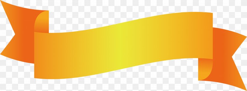 Yellow Ribbon Title Box, PNG, 6256x2323px, Logo, Brand, Orange, Product Design, Yellow Download Free