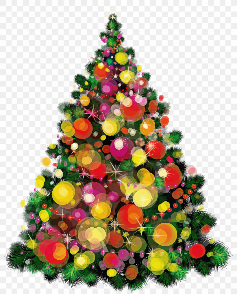 Christmas Tree, PNG, 2414x3000px, Christmas Tree, Branch, Christmas, Christmas Decoration, Christmas Lights Download Free