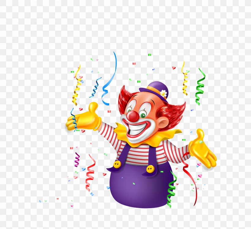 Joker Clown Cartoon, PNG, 3727x3395px, Joker, Art, Cartoon, Circus, Clown Download Free
