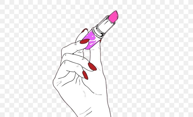 Lipstick Hand Nail, PNG, 500x500px, Lipstick, Arm, Art, Color, Drawing Download Free