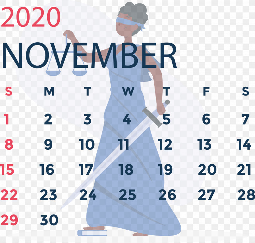 November 2020 Calendar November 2020 Printable Calendar, PNG, 3000x2859px, November 2020 Calendar, Angle, Area, Calendar System, Headgear Download Free