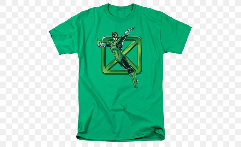Green Lantern T-shirt Hal Jordan Superman, PNG, 500x500px, Green Lantern, Active Shirt, Clothing, Clothing Accessories, Comics Download Free