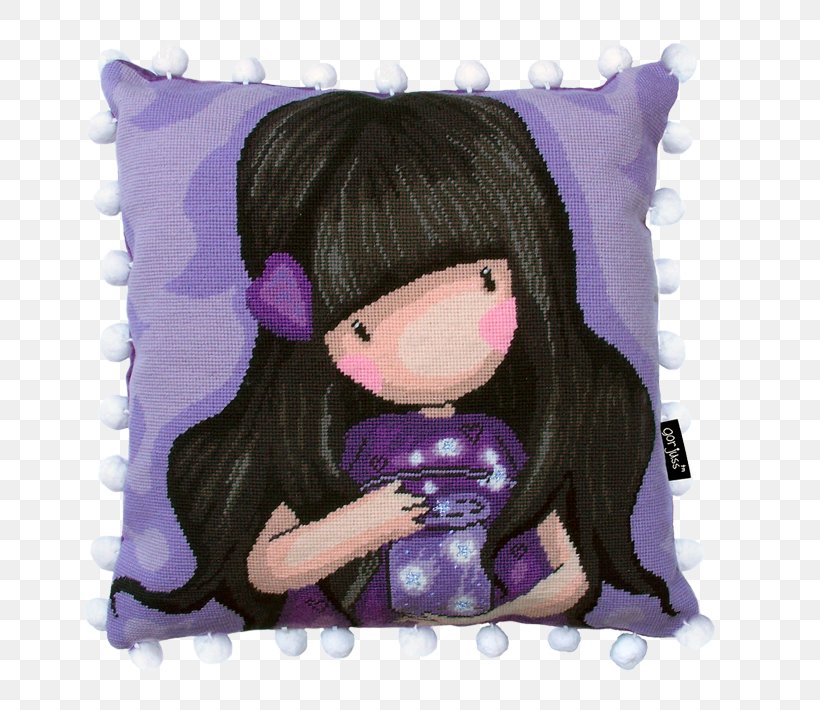 Pillow Tapestry Embroidery Cross-stitch Cushion, PNG, 709x710px, Pillow, Book, Canvas, Cartoon, Crossstitch Download Free