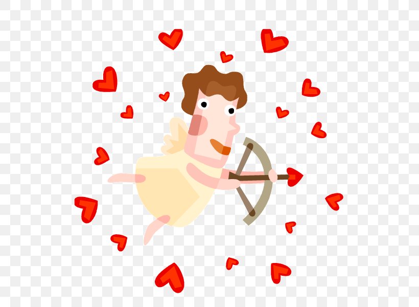Cupid Wedding Cartoon Vector Material, PNG, 800x600px, Watercolor, Cartoon, Flower, Frame, Heart Download Free